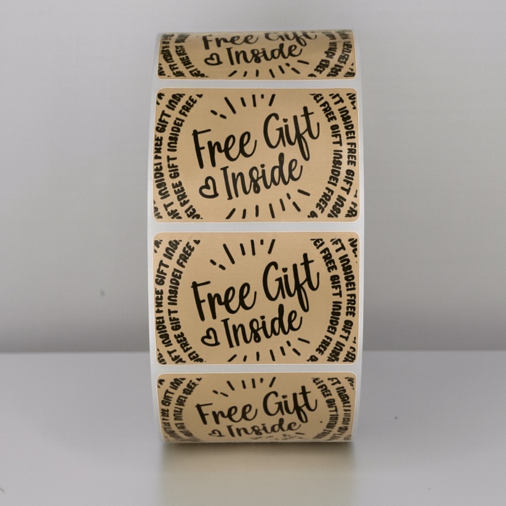 🛍️ Add a Bonus! "Free Gift Inside" Stickers for Package | Customer Appreciation